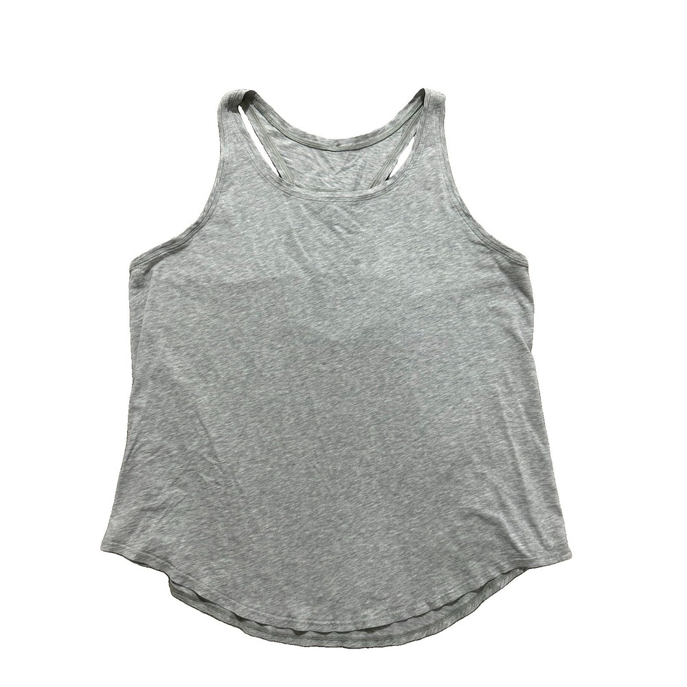 Lululemon‎ Love Pima Cotton Racerback Tank Top Heathered Core Light Grey
